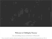 Tablet Screenshot of childsplaynursery.org.uk